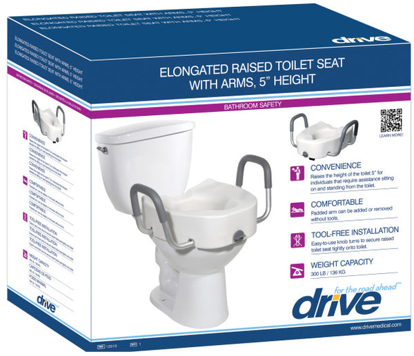 Drive Medical Premium Seat Riser with Removable Arms Standard Seat